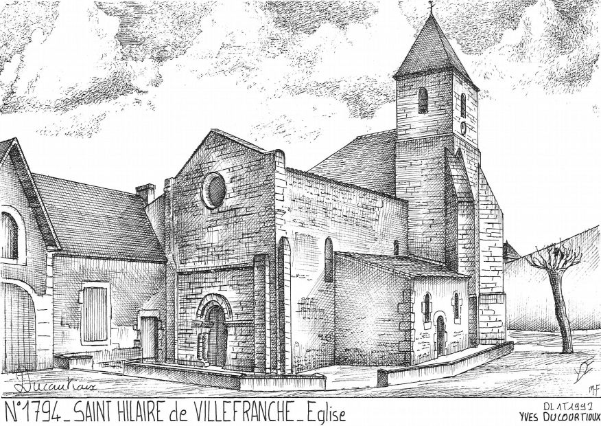 N 17094 - ST HILAIRE DE VILLEFRANCHE - glise